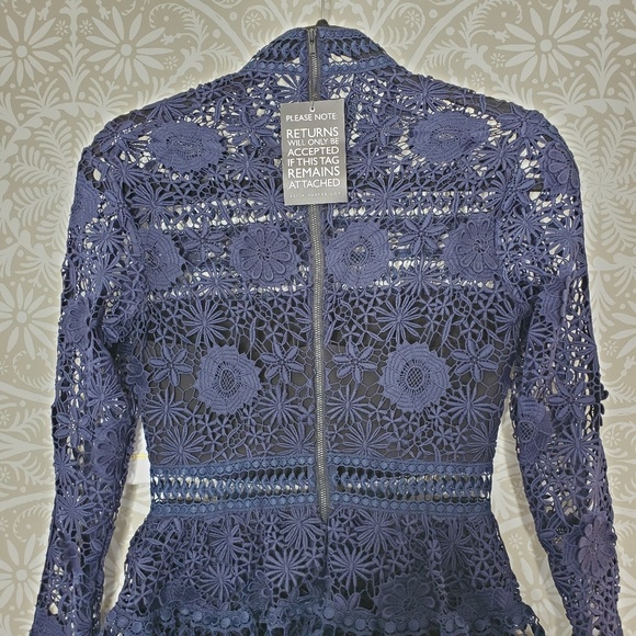 {RELISTED}NWT Self-Portrait Ava Guipure Lace Dress - Picture 7 of 8
